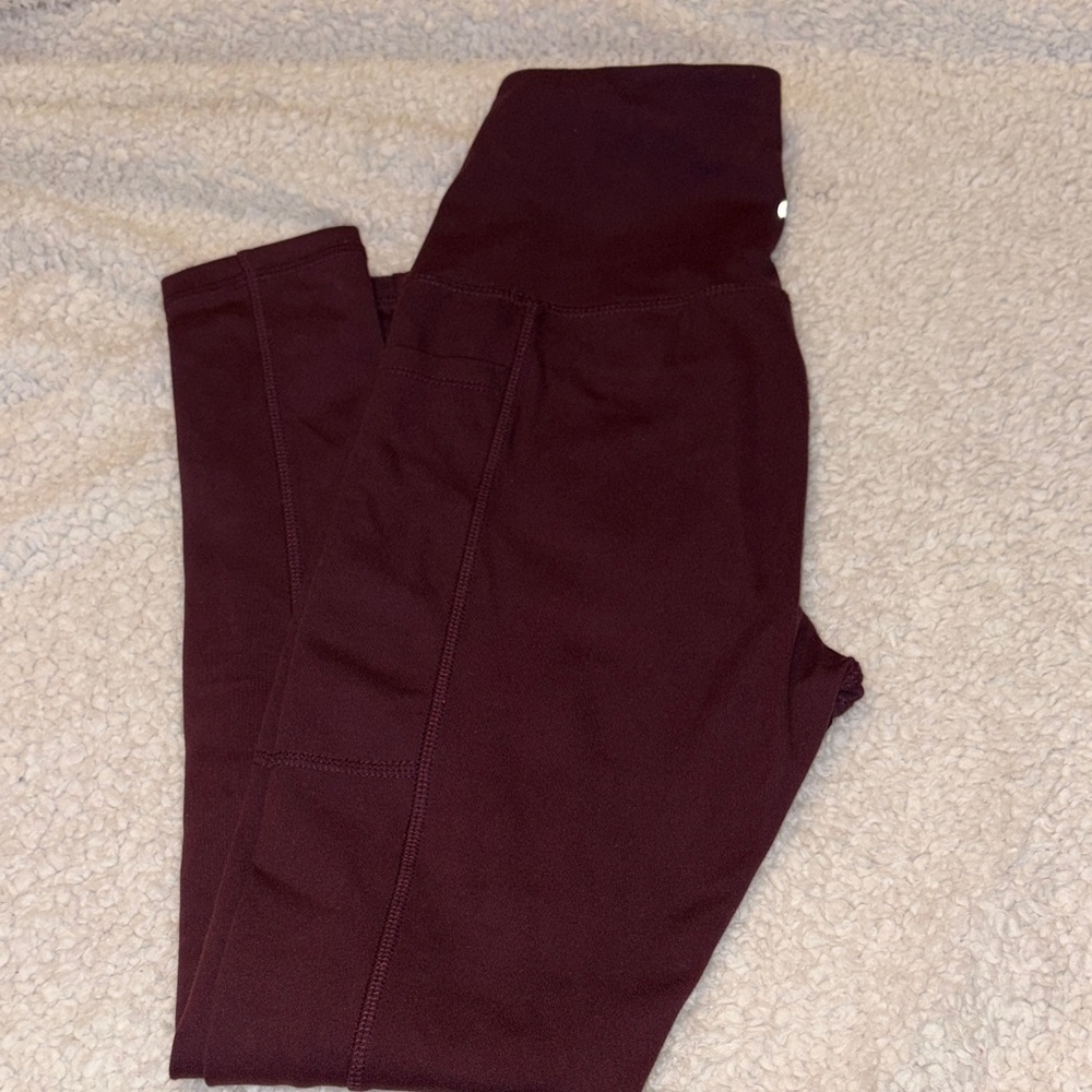 Dark Burgundy Leggings